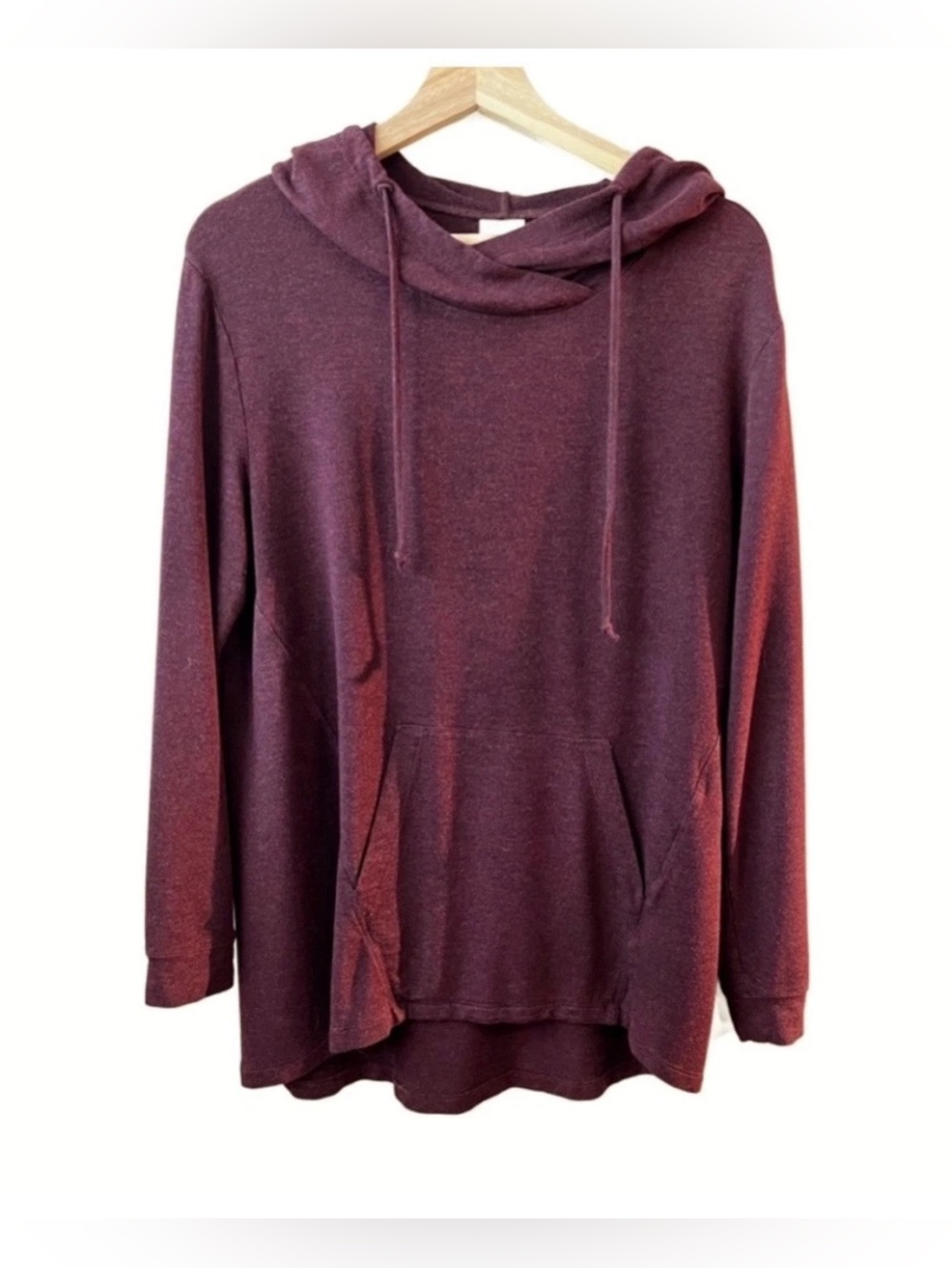 Hoodie Sweatshirt Cabi Red French Terry Tunic Stretch Soft Women's
Size Small